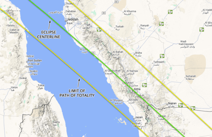 Eclips reis Saoedi-Arabië